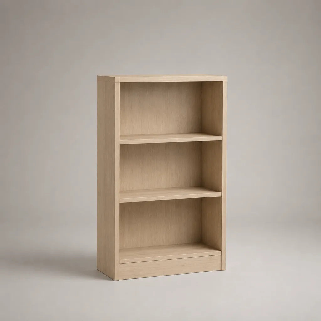 Bücherregal Standregal aus Holz, Hellbraun, 80 × 30 × 150 cm